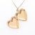 Mid-Century 14k Gold Brite-Cut Figural Heart Locket Pendant For Sale - Image 9 of 14