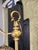 Metal Vintage Brass Bridge Lamp With Glass Shade For Sale - Image 7 of 11