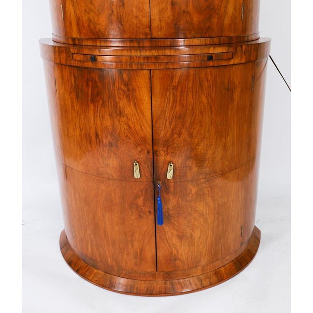 Antique Art Deco Burr Walnut Cocktail Cabinet from Hille, 1920s For Sale - Image 9 of 18