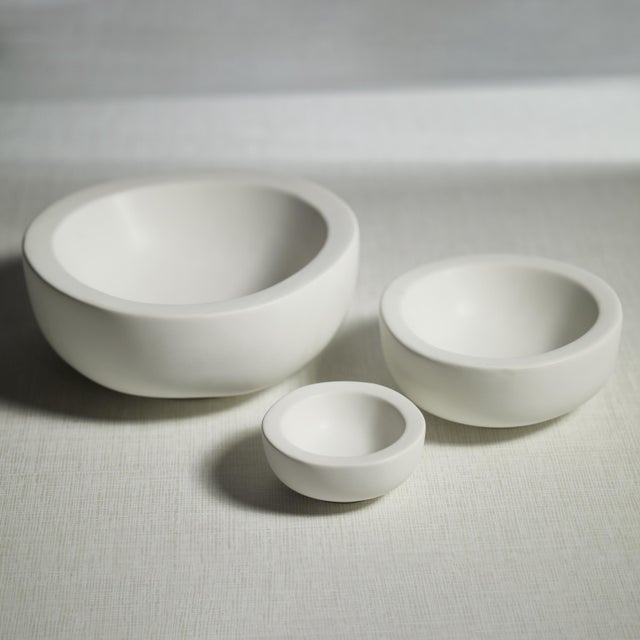 Modica 4.5" Soft Organic Shape Ceramic Bowls, Set of 4 For Sale - Image 4 of 5