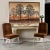 Burnt Orange Large Mid-Century Modern Orange and Brown Tree Landscape Painting Signed Williams For Sale - Image 8 of 12