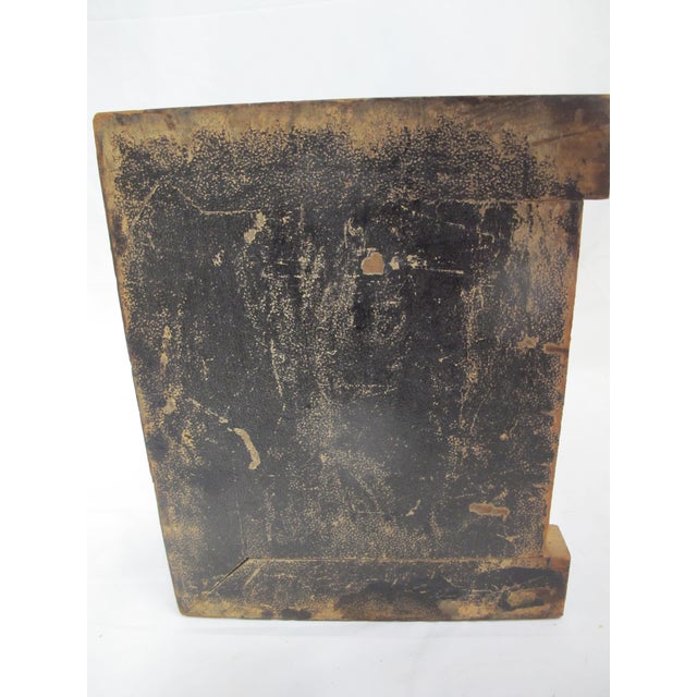 Victorian Wood Travel Secretary Desk File Box With Glass Inkwells & Calendar For Sale - Image 12 of 12