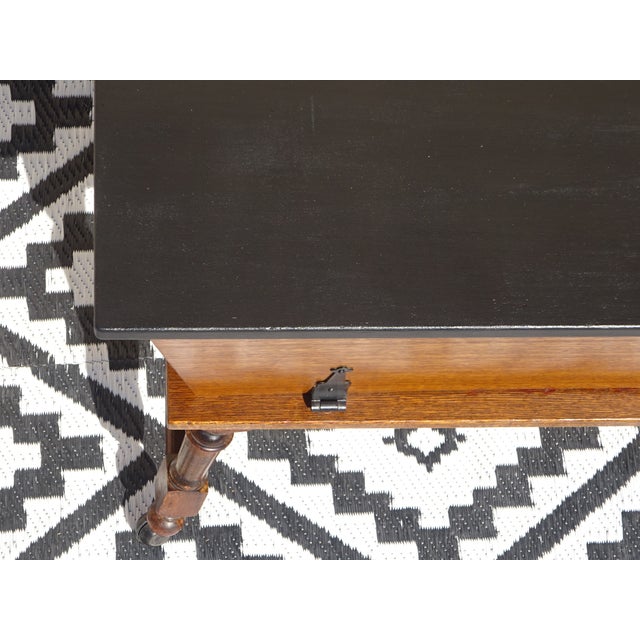 Black Bin-Shaped Cabinet on Wheels, 1980s For Sale - Image 8 of 18