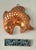 French Country hanging copper molds with tin lining. In the shape of a jumping fish. Please see condition details noted....