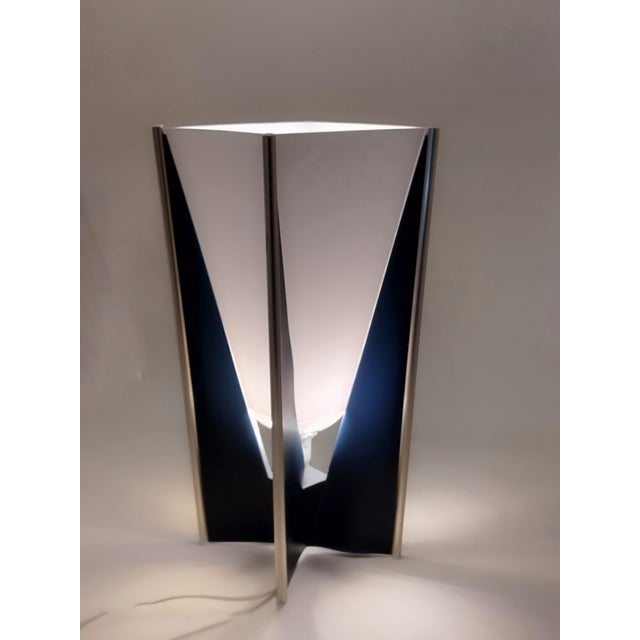 Black Vintage Italian Table Lamp, 1980s For Sale - Image 8 of 10