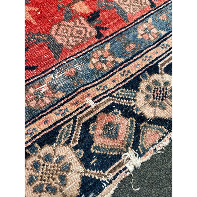3ft 8in × 16ft Hand-Knotted Persian Runner, Vintage For Sale - Image 10 of 12