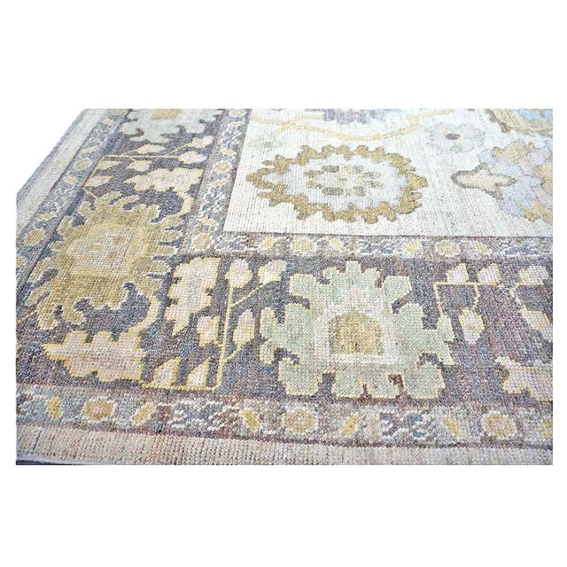 21st Century Turkish Oushak 10X14 Ash Brown, Buff & Khaki Handmade Area Rug #1144080 For Sale - Image 12 of 15