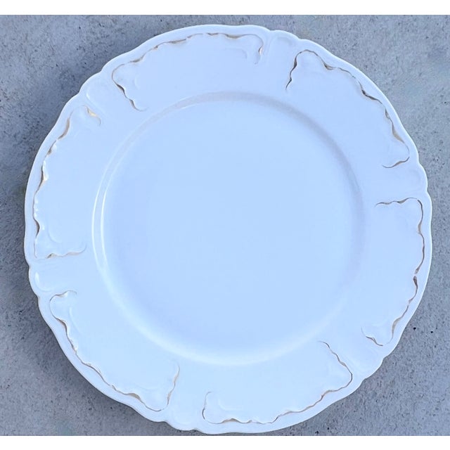 Vintage Plate Wall Haviland Limoges, Floral & White Porcelain - Set of 11 For Sale - Image 13 of 15