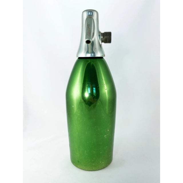 Italian Mid Century Modern Green Seltzer Bottle – Saccab Milano For Sale - Image 4 of 7