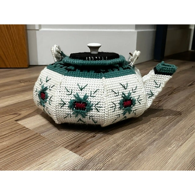Vintage Crochet Tea Pot Cozy For Sale - Image 12 of 14
