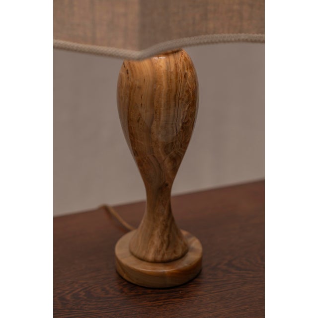 Large Italian Onyx Table Lamps, 1970s, Set of 2 For Sale - Image 13 of 15