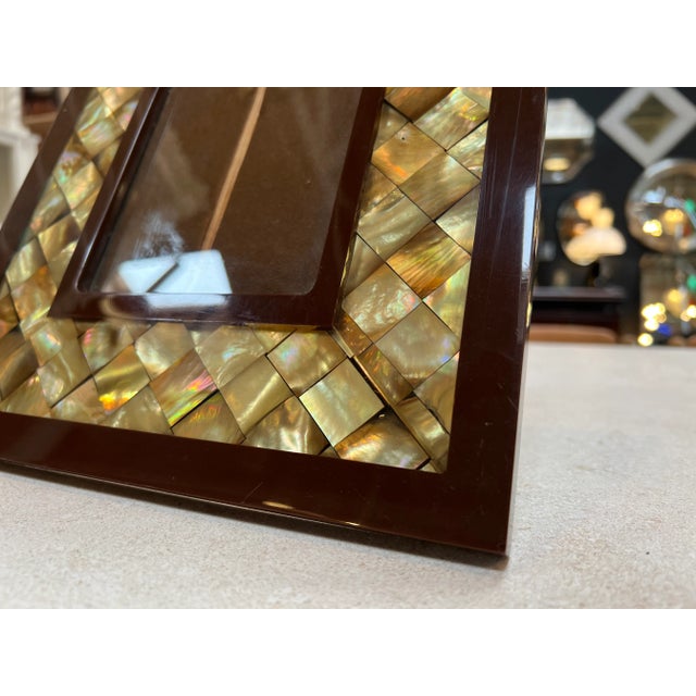 Mid-Century Modern Vintage Italian Picture Frame 1980s For Sale - Image 3 of 7