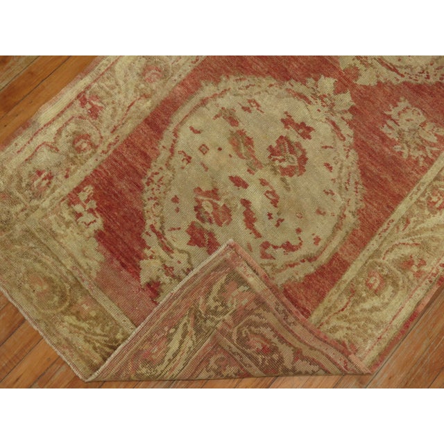 Antique Muted Turkish Floral Runner - 3'5" x 9'2" For Sale - Image 10 of 12