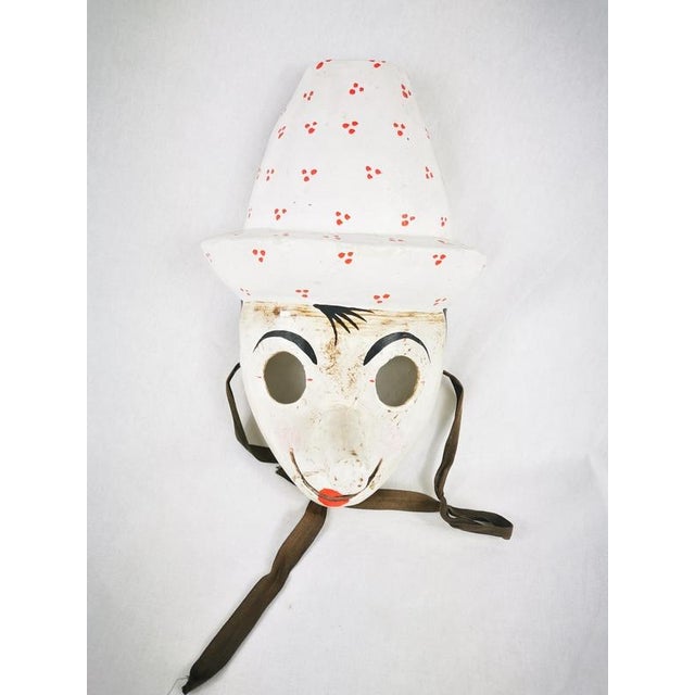 Paper Venetian Carnival Mask, 1980s For Sale - Image 7 of 8