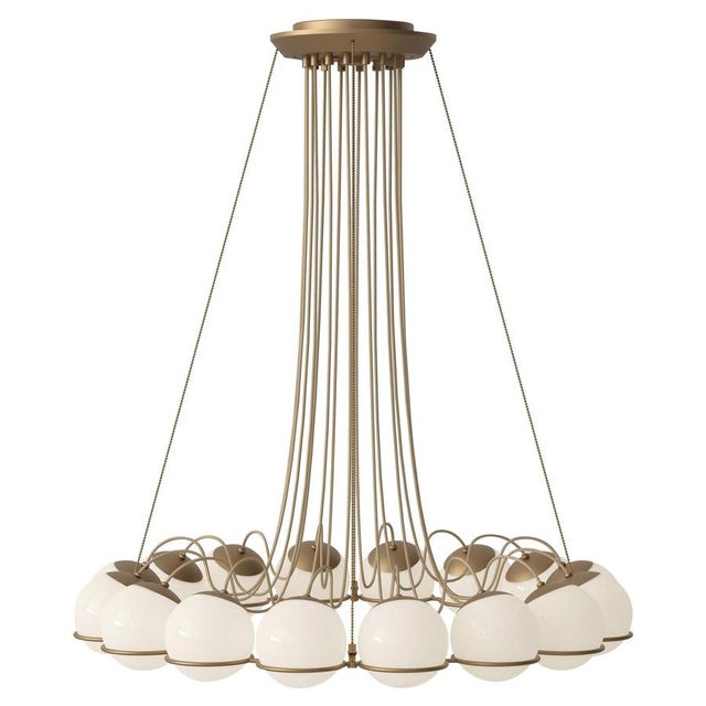 Model 2109/16/14 Lamp with Champagne Structure by Gino Sarfatti for Astep For Sale - Image 18 of 18