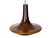 Beautiful tulip-shaped ceiling lamp in amber-coloured Murano glass, with its original signed sticker. Very nice effect...
