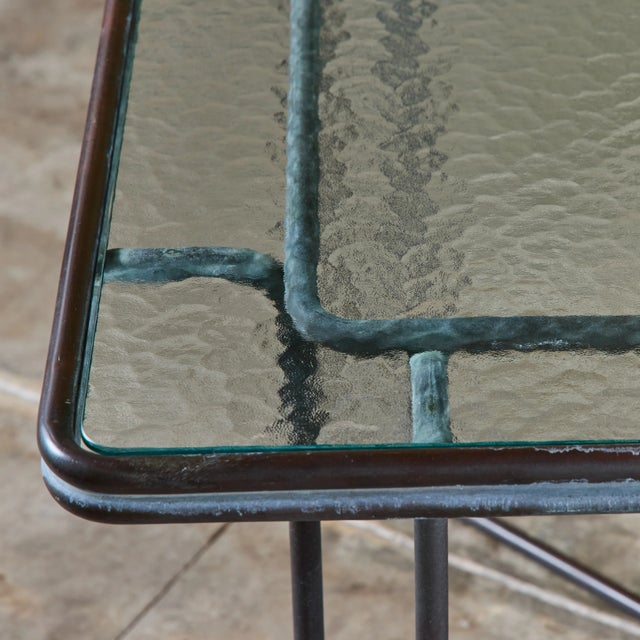 Walter Lamb Rectangular Bronze Patio Dining Table for Brown Jordan For Sale - Image 10 of 16