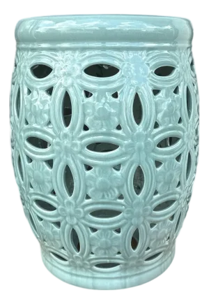 Duluth Celadon Glaze Interlocking Rings Garden Stool