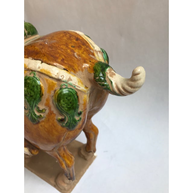 Mid 20th Century Mid-20th Century Chinese Tang-Style Sancai Glazed Terracotta Horse Sculpture For Sale - Image 5 of 8