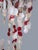Vintage Mid-Century Modern Red & White Capiz Shell Hanging Chandelier Sculpture For Sale In New York - Image 6 of 11