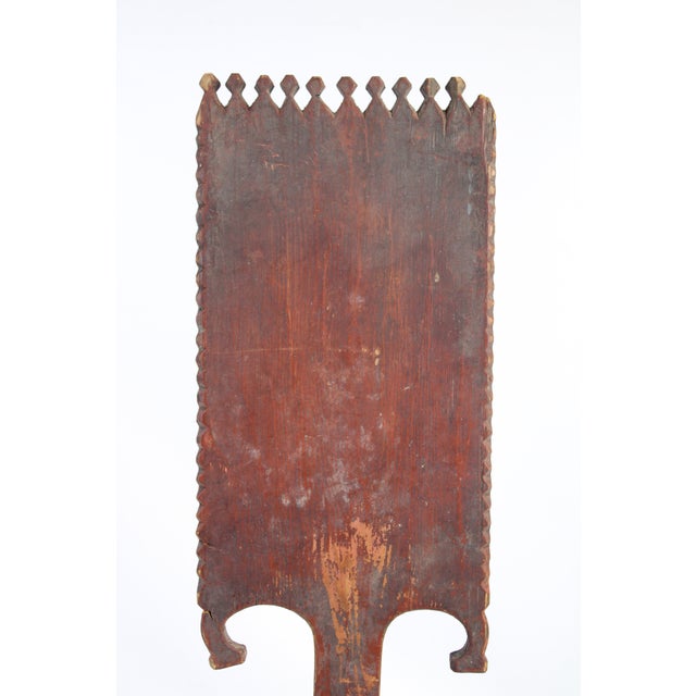 Folk Art Slavic Weavers Distaff Item A. 8 X8x 28 For Sale - Image 9 of 12
