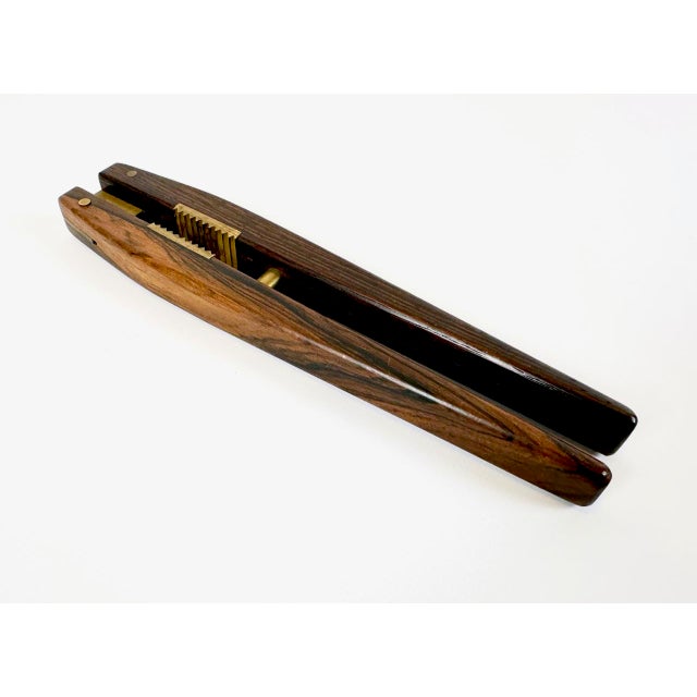 Mid-Century Rosewood and Brass Nutcracker attributed to Poul Knudsen, 1950s For Sale - Image 4 of 8