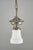 Mid 20th Century Restored Victorian Two Light Brass Pan Pendant Light For Sale - Image 10 of 16