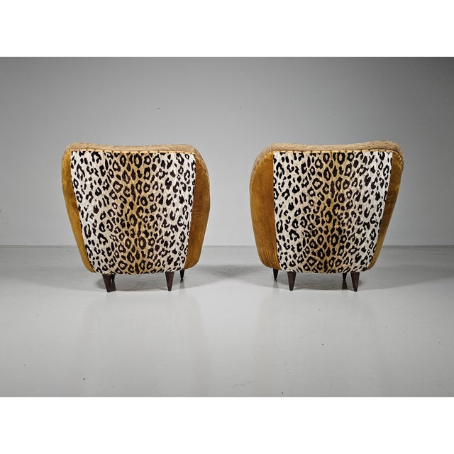 Mid-Century Modern Set of Mid-Century Modern Lounge Chairs in the style of Gio Ponti, Italy, 1950s For Sale - Image 3 of 15