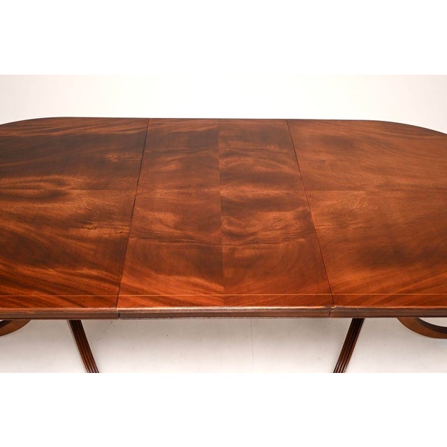 Wood Antique Regency Extending Dining Table, 1950 For Sale - Image 7 of 11