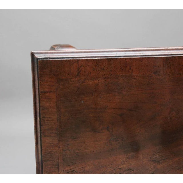 18th Century Walnut and Feather Banded Lowboy For Sale - Image 6 of 14