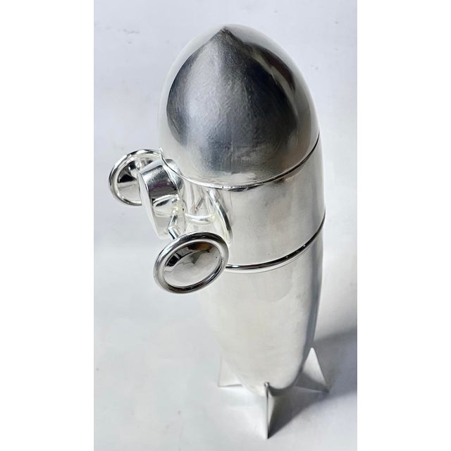 ZEPPELIN SHAKER 40 シルバー 未使用品 Vintage Art Deco Silver Zeppelin Cocktail Shaker | Chairish