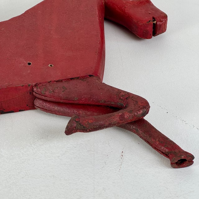 Mystery Vintage Galloping Red Horse Objet d'Art of Possible Carnival Fairground Origin For Sale - Image 18 of 18