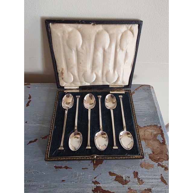Ser of Six English Sterling Silver Demitasse Spoons For Sale In San Antonio - Image 6 of 6