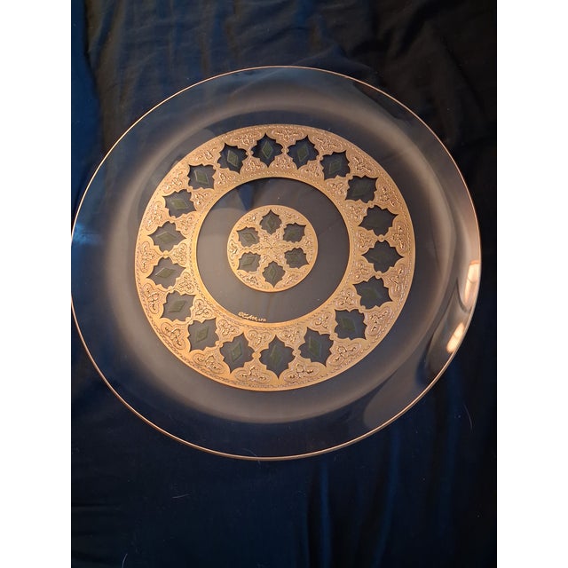 Vintage Mid-Century Modern Culver Ltd. Valencia Serving Platter Tray For Sale - Image 11 of 12