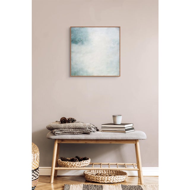 Abstract Contemporary Abstract Oil, Encaustic & Mixed Media on Panel "Calabria" by Janise Yntema For Sale - Image 3 of 4