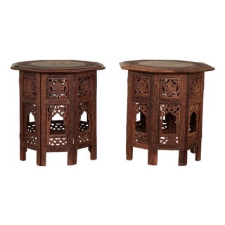 Pair of Antique Anglo Indian Tables or Stands For Sale