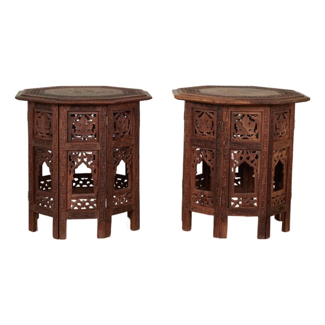 Pair of Antique Anglo Indian Tables or Stands For Sale
