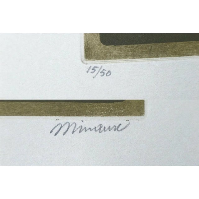 1970s Minaux Original Etching 1978 Feuilles D’Automne Signed & Numbered For Sale - Image 5 of 5
