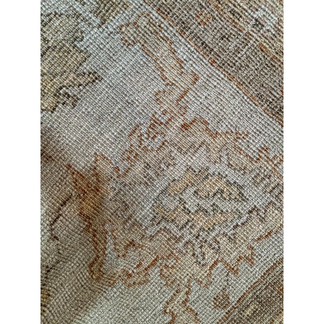1980s Oushak Carpet , 11'7" X 21'10" For Sale In New York - Image 6 of 7
