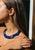 Modern The Cleopatra Lapis Collar Necklace With Diamonds & 14k Gold For Sale - Image 3 of 8