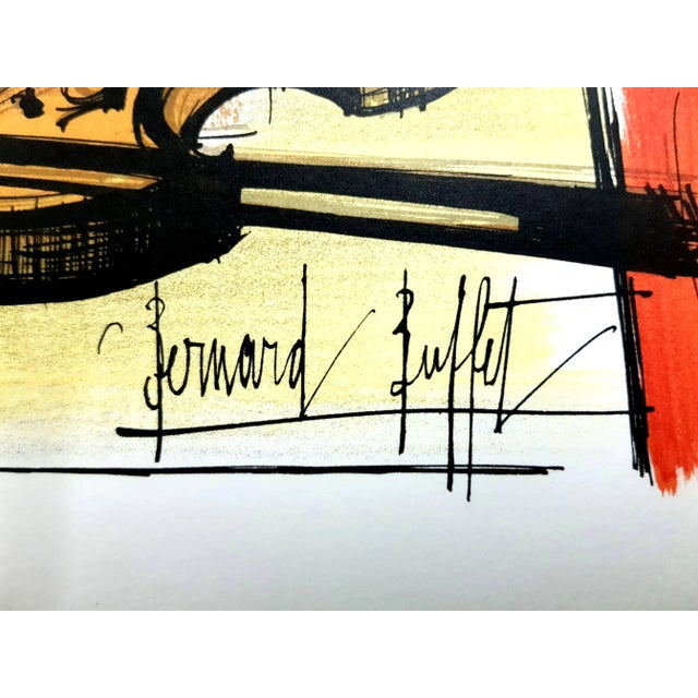 (after) Bernard Buffet Lithograph after a watercolor, published in the book ''Lettre à mon peintre Raoul Dufy.'' Paris,...