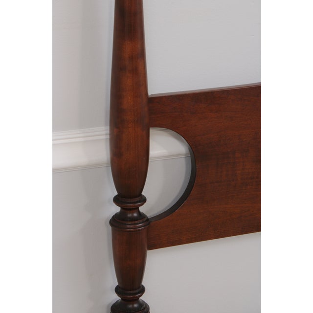 Bench Made Custom Cherry Queen Size Country Poster Bed For Sale - Image 16 of 17