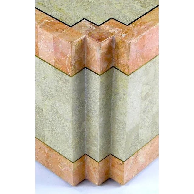 Casa Bique Tessellated Fossil Stone & Marble Coffee Table For Sale In Chicago - Image 6 of 6