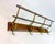 Antique Wall Mount Brass Wood Bathroom Hallway Towel Coat Hat Wall Hook Hanger For Sale - Image 4 of 8