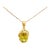 Sphene Diamond 18k Gold Pendant Necklace For Sale