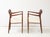 Brown Niels Otto Moller Model 77 & 56 Teak Dining Chairs Set of 10 For Sale - Image 8 of 18