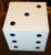 Mid-Century Modern Vintage Monumental Belgium Metal Black & White Sculptural Dice Cube Sculpture, 1940's For Sale - Image 3 of 9