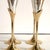 Hollywood Regency Vintage Silver & Brass Champagne Flutes — Set of 4 For Sale - Image 3 of 3