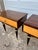 Wood Mid-Century Modern 1950's Macassar / Burl Wood Pair of Nightstands For Sale - Image 7 of 12