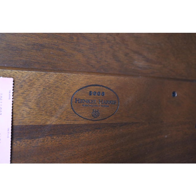 Henkel Harris Oval Mahogany Coffee Table With Banded Inlaid Top For Sale - Image 13 of 17